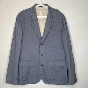 J. Crew Light Blue Cotton Blend Sport Coat